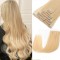 Bleach Blonde Real Hair Extensions Clip in Human Hair Straight Double Weft Bleach Blonde Real Hair Extensions Clip in Human Hair Straight Double Weft