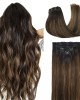 Chestnut Brown Clip in Hair Extensions Human Hair Extensions Chestnut Brown Clip in Hair Extensions Human Hair Extensions