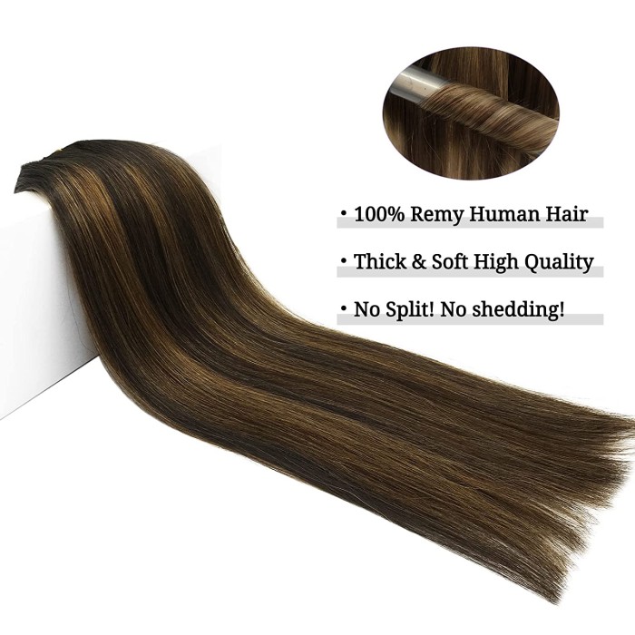 Chestnut Brown Clip in Hair Extensions Human Hair Extensions Chestnut Brown Clip in Hair Extensions Human Hair Extensions