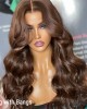 Chestnut Brown Loose Wave 5x5 Closure Lace Glueless Long Mid Part Long Wig 100% Human Hair Chestnut Brown Loose Wave 5x5 Closure Lace Glueless Long Mid Part Long Wig 100% Human Hair