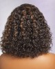 Casual Blonde Highlights Curly Minimalist HD Lace Glueless C Part Short Wig 100% Human Hair Casual Blonde Highlights Curly Minimalist HD Lace Glueless C Part Short Wig 100% Human Hair