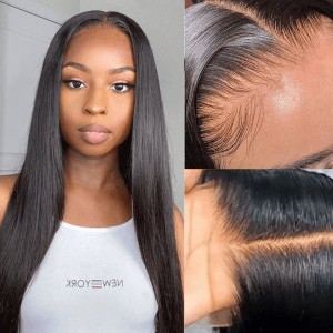 Silky Straight Glueless 5x5 Closure Undetectable HD Lace Long Wig 100% Human Hair Silky Straight Glueless 5x5 Closure Undetectable HD Lace Long Wig 100% Human Hair