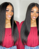 Natural Hairline Yaki Straight 13x4 Frontal Undetectable HD Lace Long Wig 100% Human Hair Natural Hairline Yaki Straight 13x4 Frontal Undetectable HD Lace Long Wig 100% Human Hair