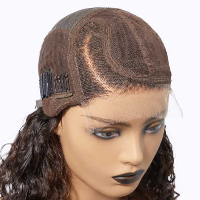 Casual Blonde Highlights Curly Minimalist HD Lace Glueless C Part Short Wig 100% Human Hair Casual Blonde Highlights Curly Minimalist HD Lace Glueless C Part Short Wig 100% Human Hair