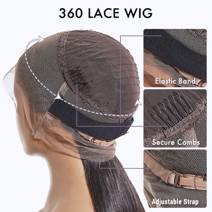 Body Wave 360 Lace Pre-Plucked Long Wig 100% Human Hair Body Wave 360 Lace Pre-Plucked Long Wig 100% Human Hair