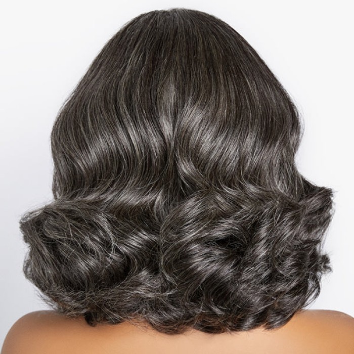 Salt & Pepper Loose Wave Beginner Friendly Glueless 4x4 Closure Lace Wig 100% Human Hair Salt & Pepper Loose Wave Beginner Friendly Glueless 4x4 Closure Lace Wig 100% Human Hair