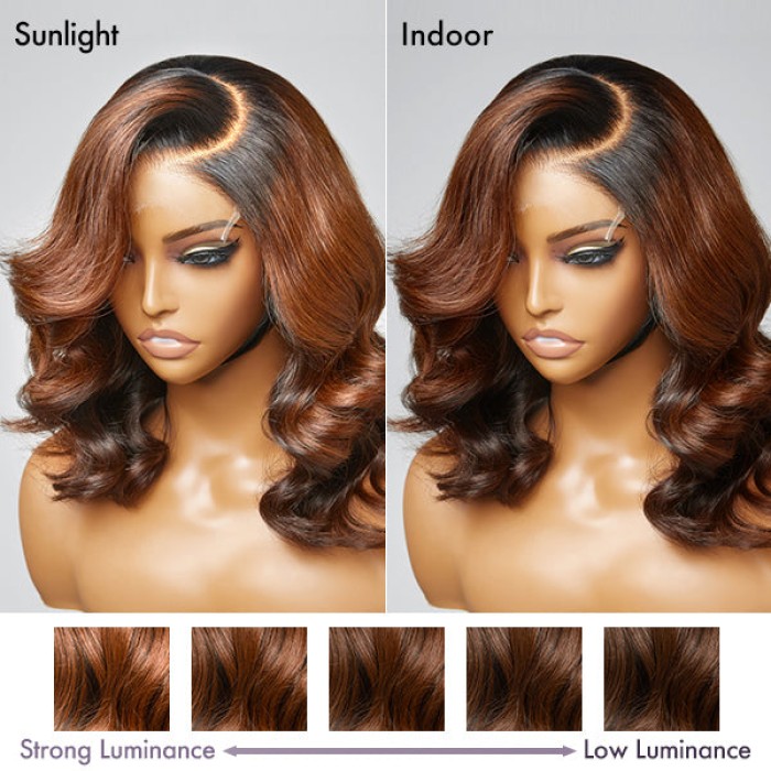 Limited Design Ombre Brown C Part Loose Wave Glueless 5x5 Closure Undetectable HD Lace Wig 100% Virgin Human Hair Limited Design Ombre Brown C Part Loose Wave Glueless 5x5 Closure Undetectable HD Lace Wig 100% Virgin Human Hair