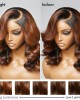 Limited Design Ombre Brown C Part Loose Wave Glueless 5x5 Closure Undetectable HD Lace Wig 100% Virgin Human Hair Limited Design Ombre Brown C Part Loose Wave Glueless 5x5 Closure Undetectable HD Lace Wig 100% Virgin Human Hair