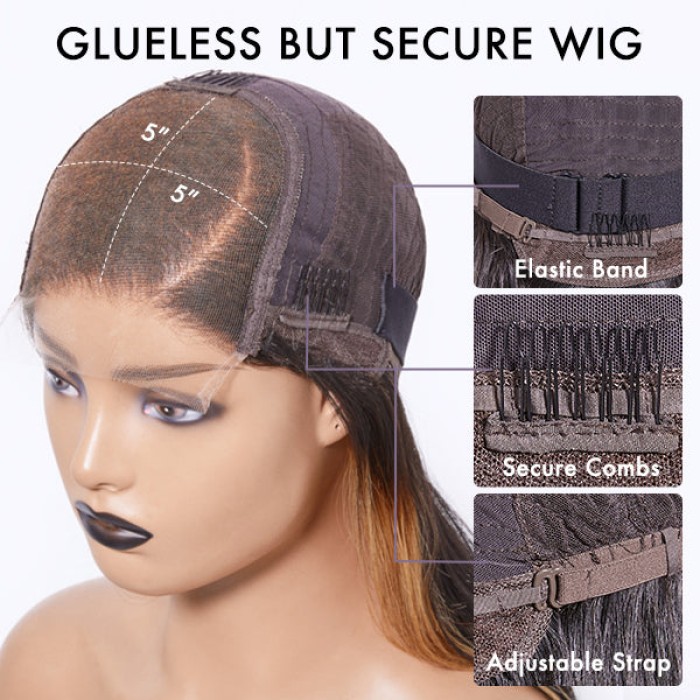 Blonde Highlight Big Loose Wave 5x5 Closure HD Lace Glueless Mid Part Wig 100% Human Hair Blonde Highlight Big Loose Wave 5x5 Closure HD Lace Glueless Mid Part Wig 100% Human Hair