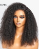 4C Edges Realistic Kinky Edges Afro Curly 13x4 Frontal HD Lace Free Part Long Wig 100% Human Hair 4C Edges Realistic Kinky Edges Afro Curly 13x4 Frontal HD Lace Free Part Long Wig 100% Human Hair
