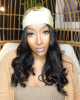 Natural Black Loose Wave Minimalist HD Lace Glueless Long Wig With Bangs 100% Human Hair Natural Black Loose Wave Minimalist HD Lace Glueless Long Wig With Bangs 100% Human Hair