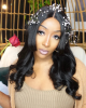 Natural Black Loose Wave Minimalist HD Lace Glueless Long Wig With Bangs 100% Human Hair Natural Black Loose Wave Minimalist HD Lace Glueless Long Wig With Bangs 100% Human Hair