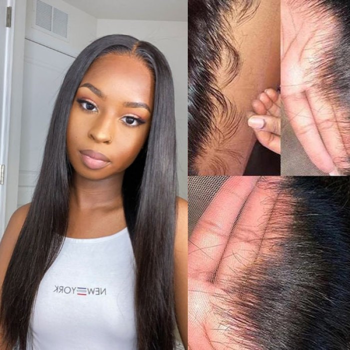 Silky Straight 13x4 Frontal Undetectable HD Lace Long Wig 100% Human Hair Silky Straight 13x4 Frontal Undetectable HD Lace Long Wig 100% Human Hair