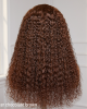 Chocolate Brown Long Curly Glueless 5x5 Closure Long Wig 100% Human Hair Chocolate Brown Long Curly Glueless 5x5 Closure Long Wig 100% Human Hair