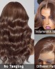 Layered Bangs Chestnut Brown Loose Wave 5x5 Closure Lace Glueless Mid Part Long Wig 100% Human Hair Layered Bangs Chestnut Brown Loose Wave 5x5 Closure Lace Glueless Mid Part Long Wig 100% Human Hair