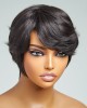 Clean & Neat Mature Boss Style Glueless Short Wig with Bangs 100% Human Hair Clean & Neat Mature Boss Style Glueless Short Wig with Bangs 100% Human Hair