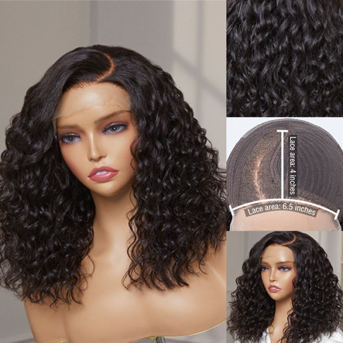 Elegant Shoulder Length Water Wave Minimalist HD Lace Glueless Wig 100% Human Hair Elegant Shoulder Length Water Wave Minimalist HD Lace Glueless Wig 100% Human Hair