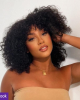Beginner Friendly Water Wave Minimalist Lace Glueless Short Wig With Bangs 100% Human Hair Beginner Friendly Water Wave Minimalist Lace Glueless Short Wig With Bangs 100% Human Hair