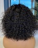 Beginner Friendly Water Wave Minimalist Lace Glueless Short Wig With Bangs 100% Human Hair Beginner Friendly Water Wave Minimalist Lace Glueless Short Wig With Bangs 100% Human Hair