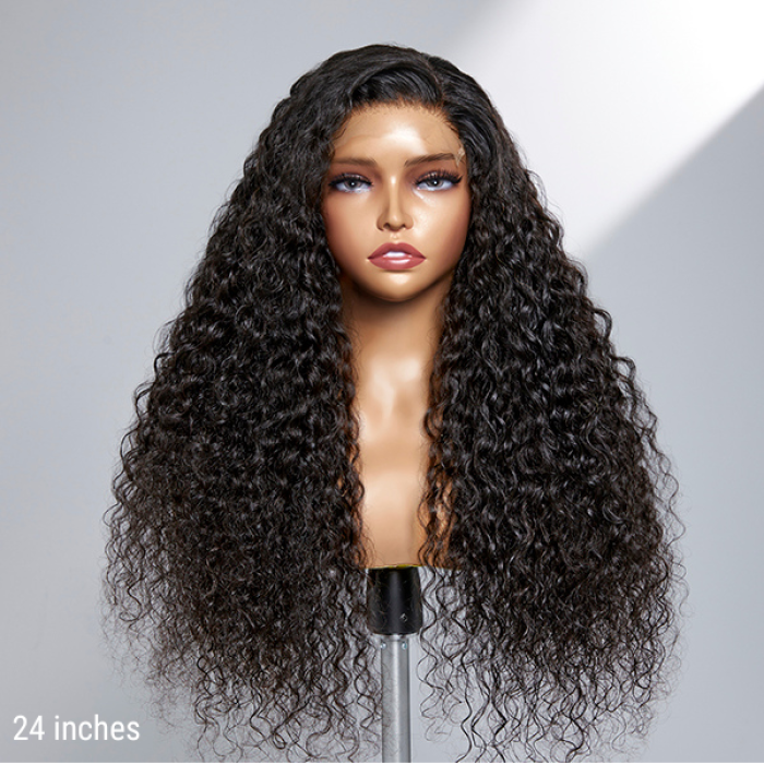 180% or 200% Density Water Wave 5x5 Closure HD Lace Glueless Long Wig 100% Human Hair 180% or 200% Density Water Wave 5x5 Closure HD Lace Glueless Long Wig 100% Human Hair