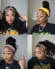 Natural Black Body Wave No Lace Glueless Long Headband Wig 100% Human Hair Natural Black Body Wave No Lace Glueless Long Headband Wig 100% Human Hair