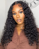 Leisure Style Water Wave 4x4 Closure Lace Glueless Mid Part Long Wig 100% Human Hair Leisure Style Water Wave 4x4 Closure Lace Glueless Mid Part Long Wig 100% Human Hair