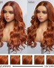 Limited Design Aila Ginger Highlight 5x5 Closure HD Lace Glueless Mid Part Long Wig 100& Human Hair Limited Design Aila Ginger Highlight 5x5 Closure HD Lace Glueless Mid Part Long Wig 100& Human Hair