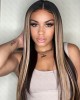 Blonde Highlights Straight Undetectable Transparent 13x4 Lace Frontal Wig Blonde Highlights Straight Undetectable Transparent 13x4 Lace Frontal Wig