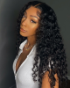 Leisure Style Water Wave 4x4 Closure Lace Glueless Mid Part Long Wig 100% Human Hair Leisure Style Water Wave 4x4 Closure Lace Glueless Mid Part Long Wig 100% Human Hair
