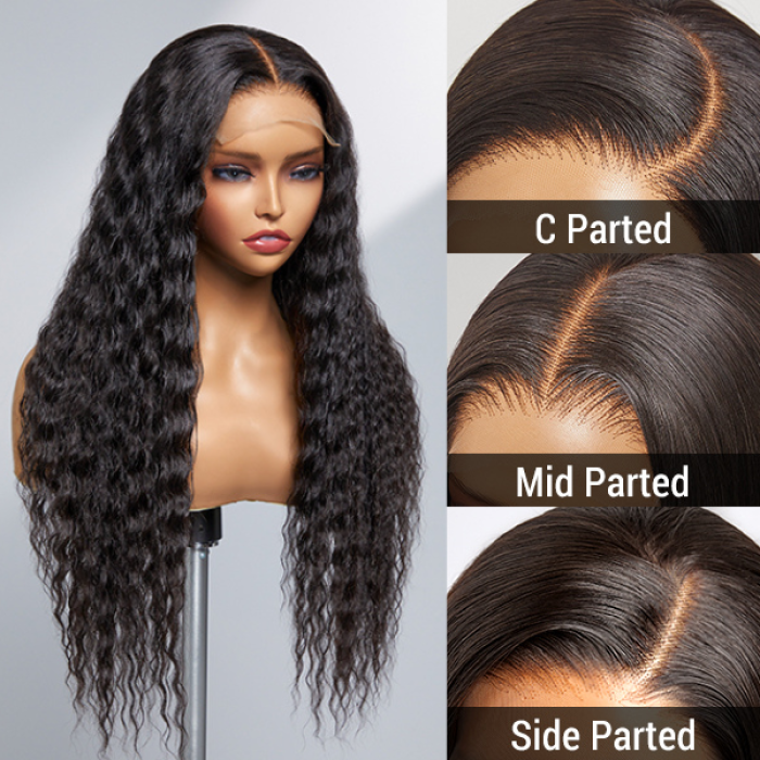 Boho-Chic Flowy Bohemian Curly 5×5 Closure Lace Glueless Mid Part Long Wig 100% Human Hair Boho-Chic Flowy Bohemian Curly 5×5 Closure Lace Glueless Mid Part Long Wig 100% Human Hair