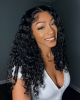 Leisure Style Water Wave 4x4 Closure Lace Glueless Mid Part Long Wig 100% Human Hair Leisure Style Water Wave 4x4 Closure Lace Glueless Mid Part Long Wig 100% Human Hair