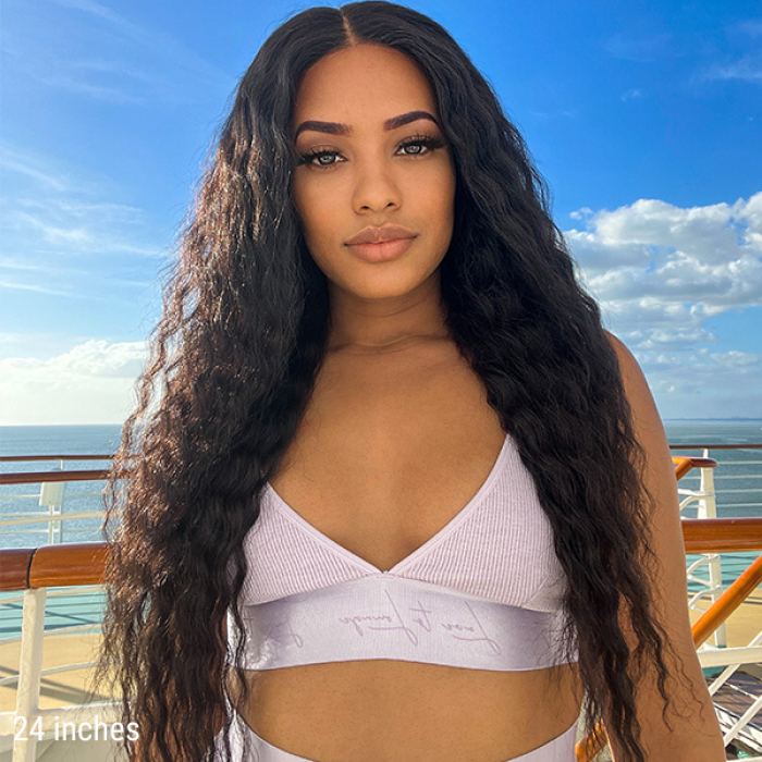 Boho-Chic Flowy Bohemian Curly 5×5 Closure Lace Glueless Mid Part Long Wig 100% Human Hair Boho-Chic Flowy Bohemian Curly 5×5 Closure Lace Glueless Mid Part Long Wig 100% Human Hair