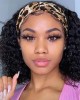 Summer Style Glueless Deep Wave Bob Headband Wig 100% Human Hair (Get Free Trendy Headbands) Summer Style Glueless Deep Wave Bob Headband Wig 100% Human Hair (Get Free Trendy Headbands)