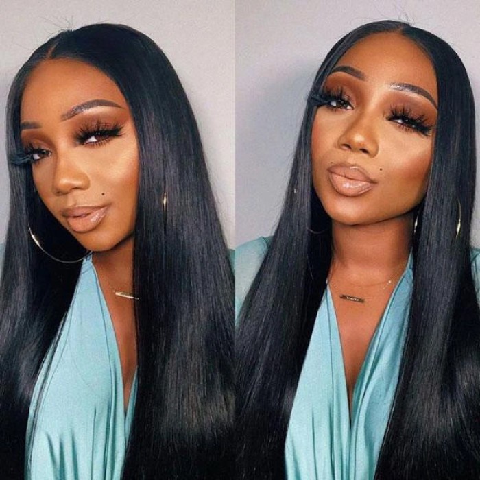 Silky Straight 13x4 Frontal Undetectable HD Lace Long Wig 100% Human Hair Silky Straight 13x4 Frontal Undetectable HD Lace Long Wig 100% Human Hair