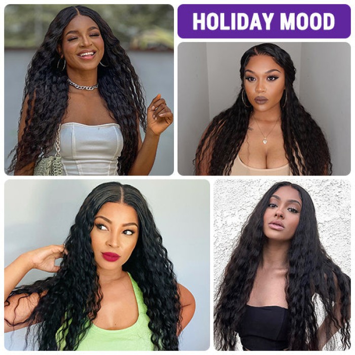 Boho-Chic Flowy Bohemian Curly 5×5 Closure Lace Glueless Mid Part Long Wig 100% Human Hair Boho-Chic Flowy Bohemian Curly 5×5 Closure Lace Glueless Mid Part Long Wig 100% Human Hair