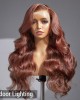 Limited Design Reddish Brown Loose Body Wave 13x4 Frontal Lace C Part Long Wig 100% Human Hair Limited Design Reddish Brown Loose Body Wave 13x4 Frontal Lace C Part Long Wig 100% Human Hair