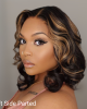 Blonde Mix Loose Wave 5x5 Closure HD Lace Glueless Side Part Short Wig 100% Human Hair Blonde Mix Loose Wave 5x5 Closure HD Lace Glueless Side Part Short Wig 100% Human Hair