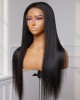 Natural Hairline Yaki Straight 13x4 Frontal Undetectable HD Lace Long Wig 100% Human Hair Natural Hairline Yaki Straight 13x4 Frontal Undetectable HD Lace Long Wig 100% Human Hair