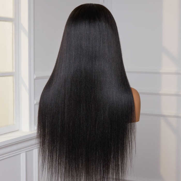 Natural Hairline Yaki Straight 13x4 Frontal Undetectable HD Lace Long Wig 100% Human Hair Natural Hairline Yaki Straight 13x4 Frontal Undetectable HD Lace Long Wig 100% Human Hair