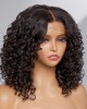 Casual Bouncy Curly 4x4 Closure Lace Glueless Mid Part Short Wig 100% Human Hair Casual Bouncy Curly 4x4 Closure Lace Glueless Mid Part Short Wig 100% Human Hair