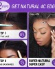 4C Edges Realistic Kinky Edges Afro Curly 13x4 Frontal HD Lace Free Part Long Wig 100% Human Hair 4C Edges Realistic Kinky Edges Afro Curly 13x4 Frontal HD Lace Free Part Long Wig 100% Human Hair