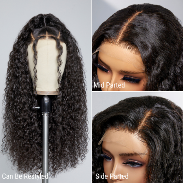 180% or 200% Density Water Wave 5x5 Closure HD Lace Glueless Long Wig 100% Human Hair 180% or 200% Density Water Wave 5x5 Closure HD Lace Glueless Long Wig 100% Human Hair