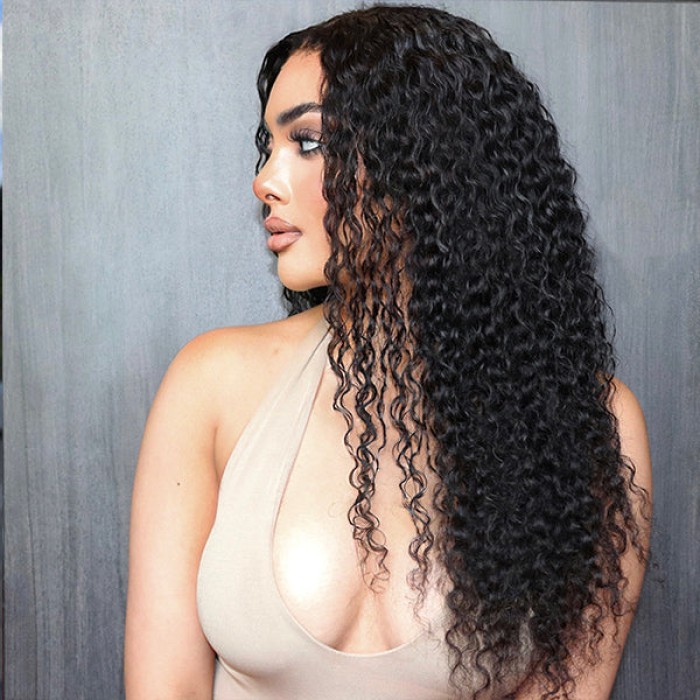 Deep Wave 5×5 Closure HD Lace Glueless Mid Part Long Wig 100% Human Hair Deep Wave 5×5 Closure HD Lace Glueless Mid Part Long Wig 100% Human Hair