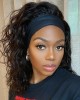 Natural Black Loose Deep Wave No Lace Glueless Free Part Headband Wig 100% Human Hair (Get Free Trendy Headbands) Natural Black Loose Deep Wave No Lace Glueless Free Part Headband Wig 100% Human Hair (Get Free Trendy Headbands)
