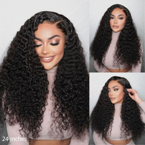 180% or 200% Density Water Wave 5x5 Closure HD Lace Glueless Long Wig 100% Human Hair 180% or 200% Density Water Wave 5x5 Closure HD Lace Glueless Long Wig 100% Human Hair