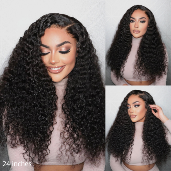180% or 200% Density Water Wave 5x5 Closure HD Lace Glueless Long Wig 100% Human Hair 180% or 200% Density Water Wave 5x5 Closure HD Lace Glueless Long Wig 100% Human Hair