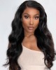 Natural Black Body Wave 13x4 Frontal HD Lace Side Part Long Wig 100% Human Hair Natural Black Body Wave 13x4 Frontal HD Lace Side Part Long Wig 100% Human Hair
