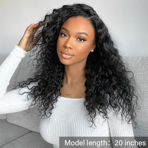 Water Wave 13x4 Frontal HD Lace Free Part Long Wig 100% Human Hair  3 Cap Sizes Water Wave 13x4 Frontal HD Lace Free Part Long Wig 100% Human Hair  3 Cap Sizes