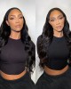 Natural Black Body Wave No Lace Glueless Long Headband Wig 100% Human Hair Natural Black Body Wave No Lace Glueless Long Headband Wig 100% Human Hair