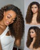 4C Edges Kinky Edges Ombre Brown Deep Wave 13x4 Frontal HD Lace Side Part Long Wig 100% Human Hair 4C Edges Kinky Edges Ombre Brown Deep Wave 13x4 Frontal HD Lace Side Part Long Wig 100% Human Hair